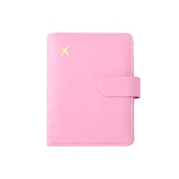Leather Passport Holder Covers Case Waterproof Travel Credit Card Wallet Cute Passport Book for Women/Men Buckle Passport Cover