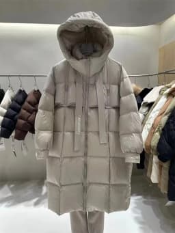 пуховик женский зимний Warm Winter Women Coat Long Jacket Korea Oversized Loose Hooded Coats Female Casual Long Overcoat 다운패딩