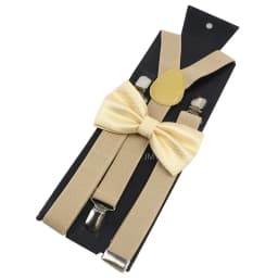 Adjustable Elastic Leather Suspenders Bowtie Set Men Women Baby Blue Braces Straps For Wedding Y-Back Shirt Accessories Gift