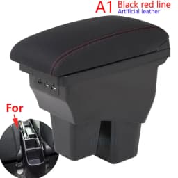 For Honda Jazz Armrest For Honda Fit Jazz 3 Car Armrest Box 2014-2019 Retrofit Accessorie Car Storage Box Simple installation