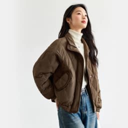 VIMLY Women's Winter Quilted Padded Jacket 2026 Vintage Long Sleeve Stand Neck Ladies Parkas Short Warm Cotton Female Coat M9378