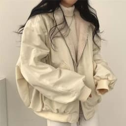 Thickened Two-Sided Wear Lambswool Cotton Jacket Korea Down Women's Winter New Zipper Hooded Parkas