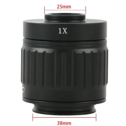 CTV 0.3X 0.35X 0.4X 0.5X 1X C-Mount Lens Adapter For Simul Focal Trinocular Stereo Microscope 38MM Interface Microscopio Camera