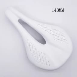 2026 NEW Pu + Carbon Fiber Saddle Road MTB Mountain Bike Bicycle Saddle for Man Cycling Saddle Trail Comfort Races Seat Red Whit