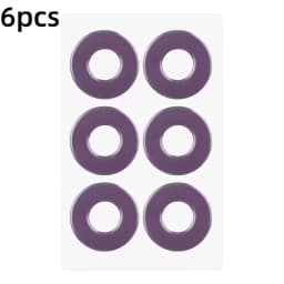 6pcs Self-Adhesive Gel Insoles, Reusable High Heel Cushions for Shock Absorption & Corn/Ball Relief, Purple