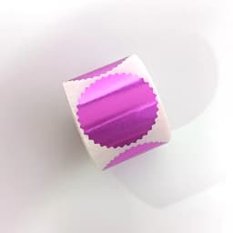 50mm Gear Sticker Concave Convex Printing Metallic Glossy Embossing Stamp Sticker Gift Package Sealing Sticker Scrapbook Sticker