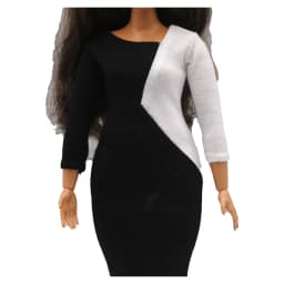 1 Piece Doll Clothes Long Dress Round Neck Long Sleeve T-Shirt for Doll Clothing Outfits 1/6 Dolls Accessories