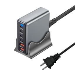470W 6-Port GaN Desktop Charger - 4C2A USB-C PD Fast Charge for Phones, Tablets & Laptops