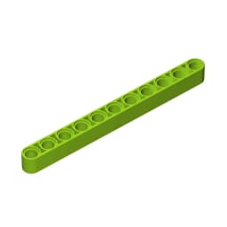 Gobricks 32525 10Pcs Liftarm Bricks Thick 1x11 Technic Parts Assembles Particles Model MOC Toys Sets DIY Car Lifting Function