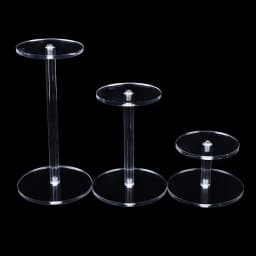 Transparent Frame Round Jewelry Display Stand Acrylic Clear Bracelet Organizer Shelf Jewelry Storage Rack