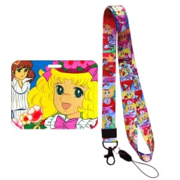 Girl Candy Lanyards Keychain ID Name Card Holder Cartoon Credit Card Cover Gift Card Protection