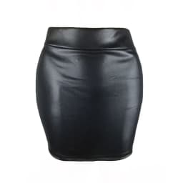 Leather Matte Slim Mini Sexy Fashion PU Hot Short High Waist Skirt Korean Nightclub Streetwear Wholesale Clothes