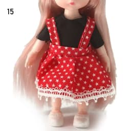 16cm Doll Clothes High-end Dress Up Mini Cute Dolls Skirt Suit Jeans Pants T-shirt Skirt Suit Kids Gift Toy DIY Doll Accessories