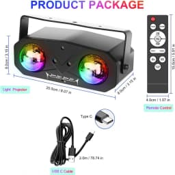 Sound Activated 10W Party Light Disco Ball Light Dj Laser Disco Lamp Ocean Star Christmas Projector Dance Light with Remote