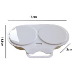 Microwave Egg Poacher Reusable Microwave Eggs Steamer 2 Cavity Nonstick Poached Egg Maker with Lid Egg Mold Kitchen Gadgets
