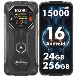 Blackview ROCK 1 AI Rugged Smartphone 6.56-inch 90Hz Display 256GB MediaTek Helio G81 4G Android 16 NFC Torch 15000mAh/33W