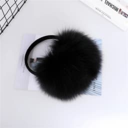 Full Piece 100% Real Fox Fur Women's Winter Earmuffs Ear Warmer Ear Protection Girl's Ear Muffs Headwear