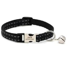 Personalized Nameplate Cat Collar Safety Custom Cat Collars Necklace Free Engraved ID Name Tag For Puppy Kitten Cats Accessories