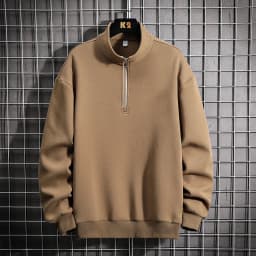 2026 Spring New Men's Large Size Sweatshirt Half Zip Designer Pullover Male Turtleneck Long Sleeve Big Plus 8XL Loose Sport Top