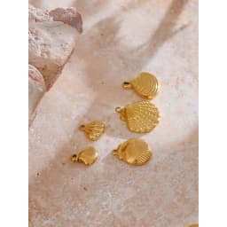 Yhpup 1PC Summer Ocean Shell Starfish Seahorse Conch Stainless Steel Pendant DIY Making Accessories Handmade Necklace Gift