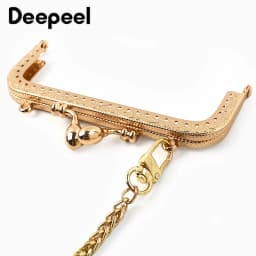 1/2/5Pcs 8.5-20cm Metal Gold Embossed Bag Handle Purse Frame Kiss Clasp for Women's Handbag Wallet DIY Handmade Bags Accessories