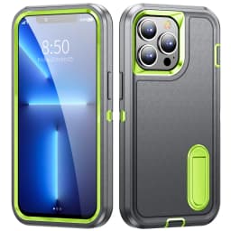Heavy Armor Shockproof Defend Phone Case For iPhone 11 12 13 14 15 16 17 Pro Max 7 8 Plus SE 2022 Xs XR Plastic TPU Back Cover