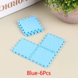 6Pcs 1:12 Dollhouse Miniature Seamed Rug Carpet Multicolor Mat Carpet House Living Room Furniture Living Scene Decor Toy