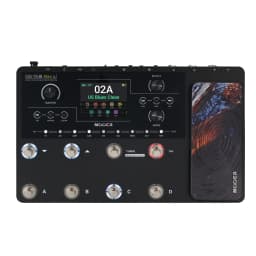 MOOER GE Series Guitar Multi Effects Pedal 55 Amp Models 200 Presets 9H Battery IR Loader 4 Footswitches for Live Performance
