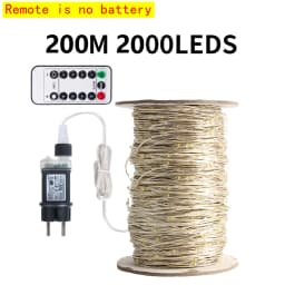 100M LED String Lights Street Fairy Lights Christmas Lights Tree Garland For Outdoor Home Party New Year Wedding Decoration