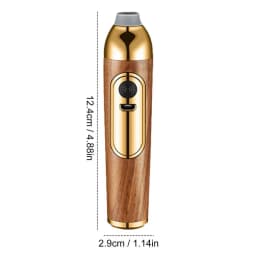 Mini Handheld Ashtrays Anti Soot-flying Cigar Cover Walnut Wood Cigar Holder Ash Organizer For Car Driving Ashtray Cigar Holder