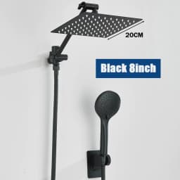 Concealed Shower Set Two-In-One Shower Set, Long Hose, 8/10-inch High-Pressure Rainfall Shower Head Rainfall Bath Shower