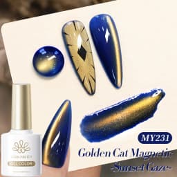BORN PRETTY 10ml Auroras Glitter Cat Magnetic Gel Nail Polish Jelly Glass Bead Semi Permanent Soak Off UV LED Varnish Manicure