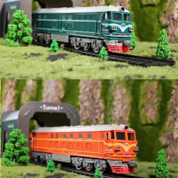 Simulation Dongfeng Train Head Aole Diesel Locomotive 4B Electric Track Train Collection Vehicle Toys