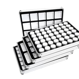 Loose Diamond Gemstone Display Case White Foam Round Gems Holder Jar Insert Gem Stone Pendant Beads Storage Liner Organizer Tray