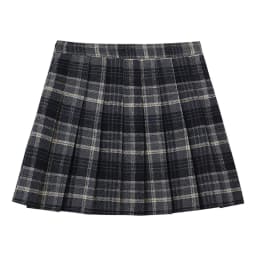 Afashion High Waist Plaid A-Line Skirt Women's Commuter Style Autumn Winter Fashion College Trendy Skirts Polyester Fabric