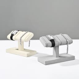 Oirlv Wrist Watch Stand Microfiber Watch Storage Rack Jewelry Bracelet Organizer Rack Bangle Watch Display Holder Showcase Rack