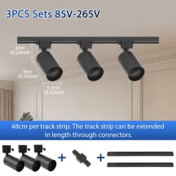 GU10 LED Track Light Full Sets Ceiling Lighting Indoor Kitchen Lamp LED Spotlight for Living Room Store Decor Ceiling Spot Light