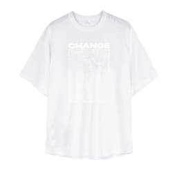 Change Never Look Back Print Oversized T-Shirt Gym Bodybuilding Muscle Short Sleeve Tops Mens Sport Fitness Mesh Quick Dry Shirt