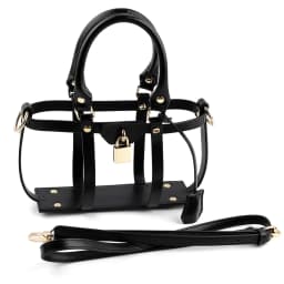Hollow Tote Messenger Bag Set Leather Encasement Conversion Crossbody Adjustable Shoulder Strap for Women Handbag Accessories