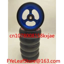 Aluminum Alloy Bearing Hole Diameter 8mm 1 Pair Wheelchair Accessories with Bearings 4-inch Universal Wheel PU Solid Wheel