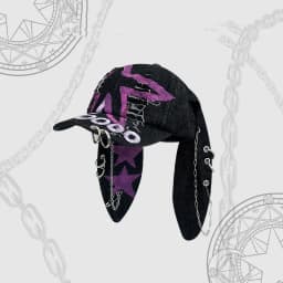 Rabbit Eared Cowboy Ripped Baseball Cap Dark Punk Hottie Photos Peaked Cap