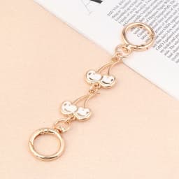 〔CC88〕1Piece Heart Buckle Cherry Bag Chain DIY Bag Strap Extension Replacement ,Women's Bag Decoration