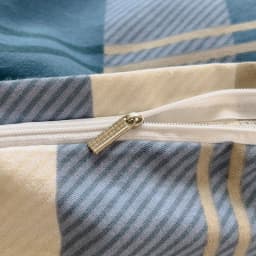 100% Cotton Brushed Quilt Cover Nordic Plaid Thickened Duvet Covers Soft Skin-Friendly Comfortable Single Double Blanket Cover