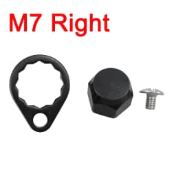 EKfan M8 Daiwa M7 Shimano Left / Right Hand Nut With Black 15MM Lock Washers and Screws For Baitcasting Fishing Reel DIY Parts