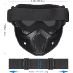 Tactical Full Face Helmet MICH ABS - Detachable Goggles & NVG Bracket for Airsoft CS Outdoor Wargame Protective Gear