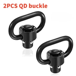 1.25” QD Sling Swivel Mount Heavy Duty Quick Detach Push Button Swivels for Two Point Sling 360°Rotatable Easy to Mount QD Sling