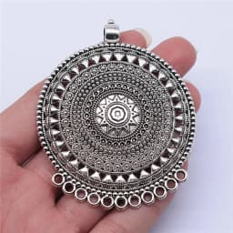 1pcs Vintage Big Caved Necklace Connector For Necklace Making