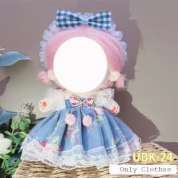 Cute Dres Jk Uniform Clothes for 20cm Cotton Plush Lolita Dress Up Clothing Skirt Fashion Casual Suit Socks Girl Toy Accessories
