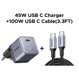 【Ultra Mini】UGREEN Nexode Air 65W 45W GaN Charger PD3.0 QC4.0 PPS For Macbook Pro Laptop iPhone 17 16 Samsung S26 iPad Tablet