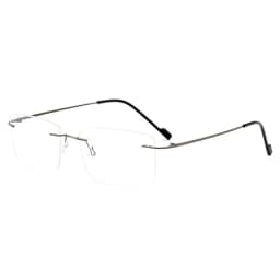 New 2022 Rimless Glasses Frame with Recipe Customized Lenses Shapes Flexible Temple Legs Prescription Eyeglasses for Men Women